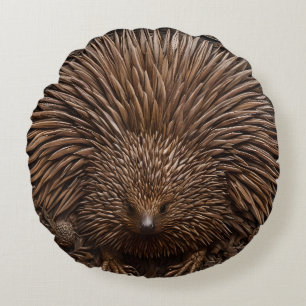 Cojín Redondo La Quill de la Naturaleza: La Echidna Australiana 