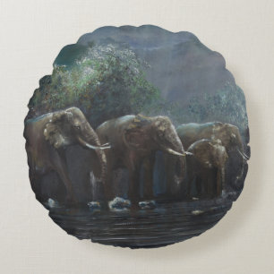 Cojín Redondo La recepción riega 1990