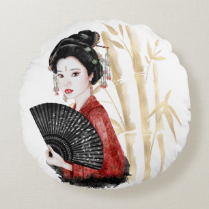 Cojín Redondo La Serie Okinawa Diseño 39