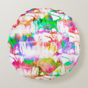 Cojín Redondo La textura geométrica repite el patrón clásico abs