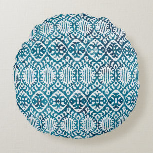 Cojín Redondo La textura geométrica repite el patrón moderno cre