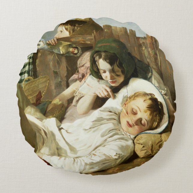 Cojín Redondo La tomadura de pelo (Anverso)