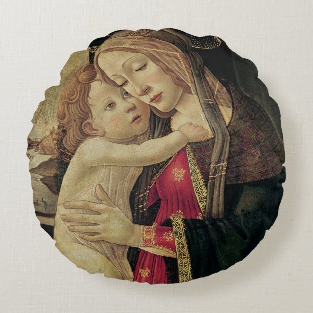 Cojín Redondo La Virgen y el niño, c.1500 (Anverso)