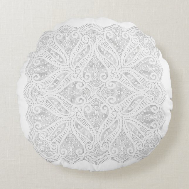 Cojín Redondo Lace doily (Anverso)