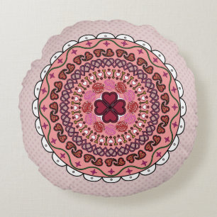Cojín Redondo Lacy El día de San Valentín Round Pillow