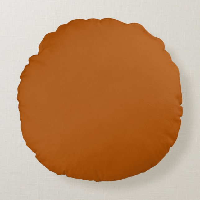 Cojín Redondo Ladrillo Naranja (Anverso)