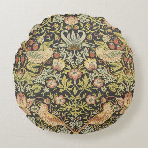 Cojín Redondo Ladrones de Fresas por William Morris, Arte Antigu