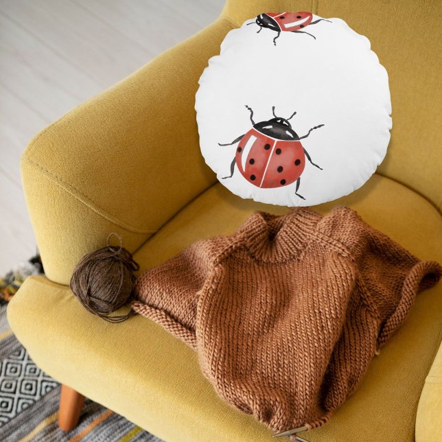 Cojín Redondo Ladybug (Subido por el creador)