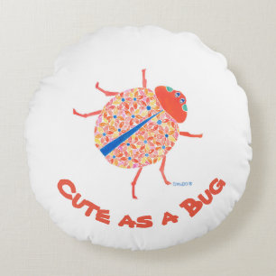 Cojín Redondo Ladybug Nursery Pillow