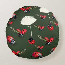Cojín Redondo Ladybugs, Lady bug Round Cushion