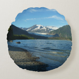 Cojín Redondo Lago Mendenhall en el paisaje Juneau Alaska