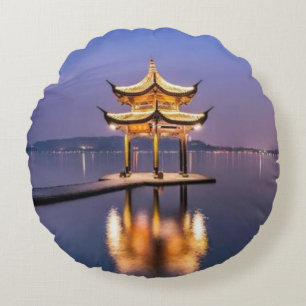 Cojín Redondo Lago Occidental, Hangzhou, China