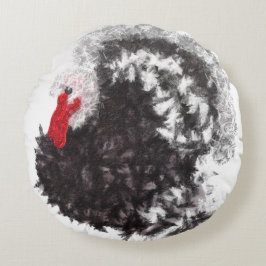 Cojín Redondo Lágrima moderna de Acción de Gracias