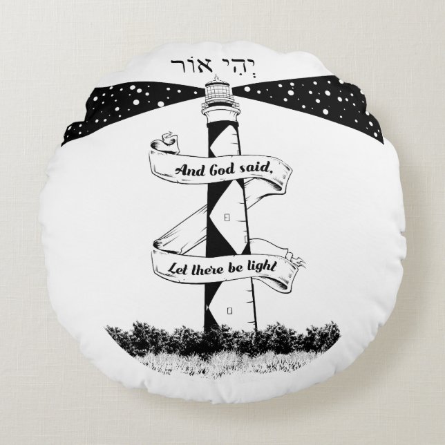 Cojín Redondo Land's End John o' grava faros (Anverso)