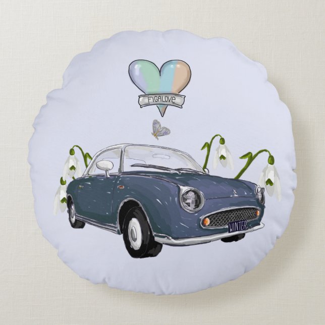 Cojín Redondo Lapis Grey Figaro round pillow (Anverso)