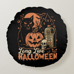 Cojín Redondo Larga vida a Halloween