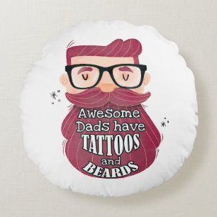 Cojín Redondo Las Maravillosas Puertas Tienen Tatuajes Y Bolas