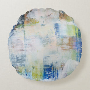 Cojín Redondo Lavado blanco III