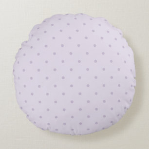 Cojín Redondo Lavanda Morado Rosa Lunares