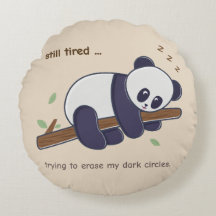 Lazy Panda Quote – Aún Cansado y Ojeras