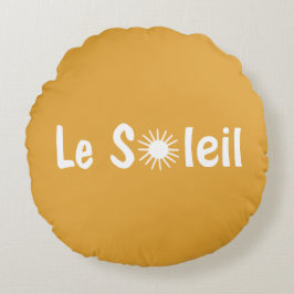 Cojín Redondo Le Soleil French Sunshine Colores Personalizados