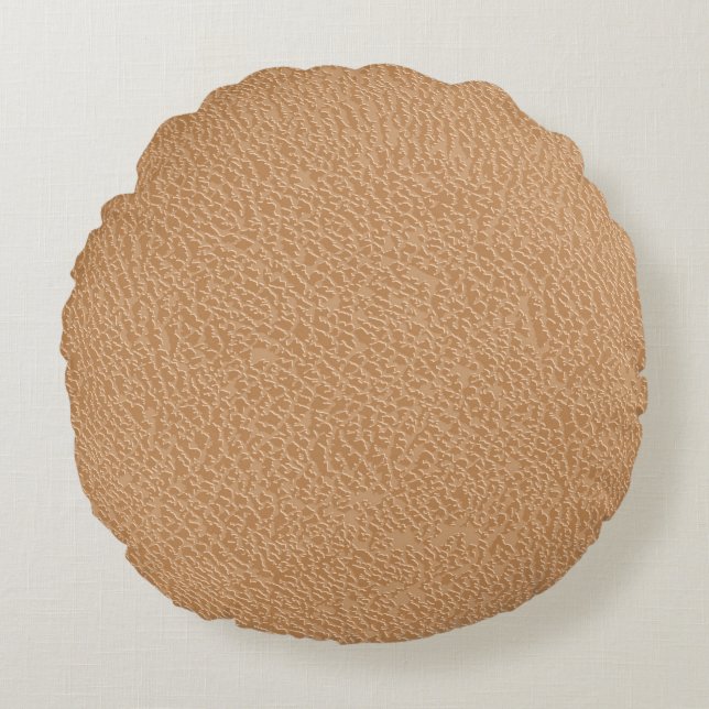 Cojín Redondo Leather texture background. Brown leather texture. (Anverso)