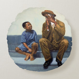 Cojín Redondo Lección de música #2 2000