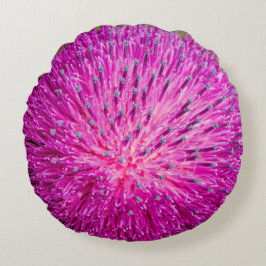 Cojín Redondo Leche con el cardo cerrado