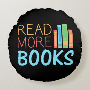 Cojín Redondo Leer Más Libros