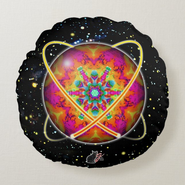 Cojín Redondo Lektron Orbz Round Pillow (Anverso)