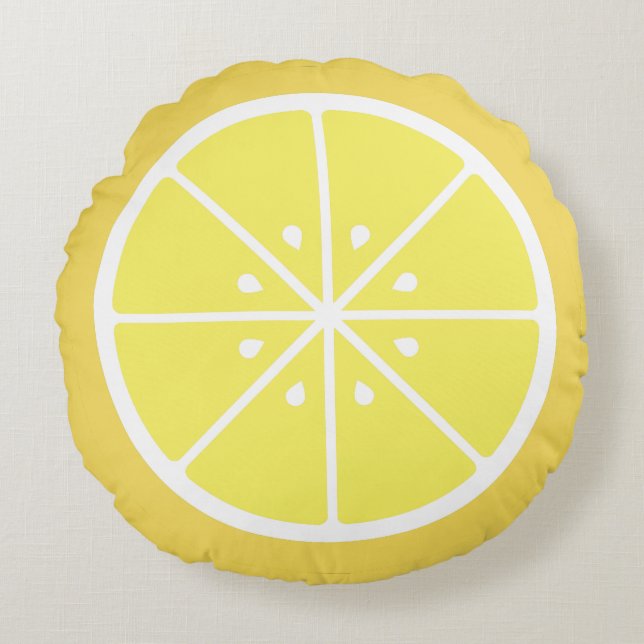 Cojín Redondo Lemon Slice (Anverso)