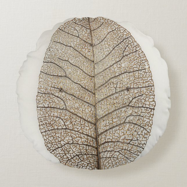 Cojín Redondo Leña marrón (Anverso)