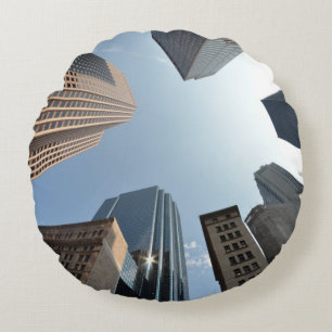 Cojín Redondo lente del Pescado-ojo del edificio, Boston, los