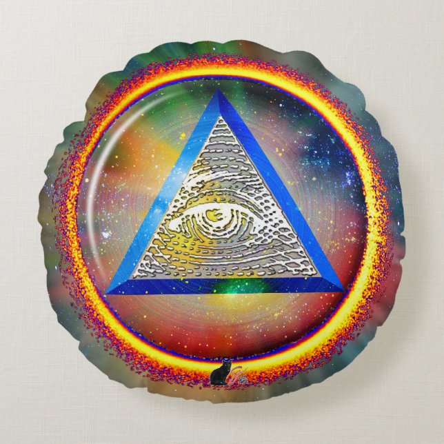 Cojín Redondo Lentes de providencia (Anverso)