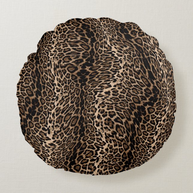 Cojín Redondo Leopard Elegant print Cushion Set (Anverso)