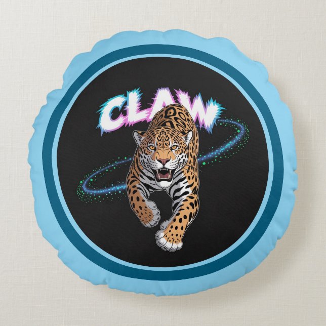 Cojín Redondo Leopard Instinct Cushion (Anverso)