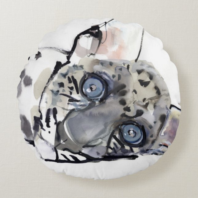 Cojín Redondo Leopardo árabe 2008 3 (Anverso)