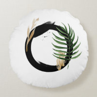 Letra boho de verde tropical o monograma