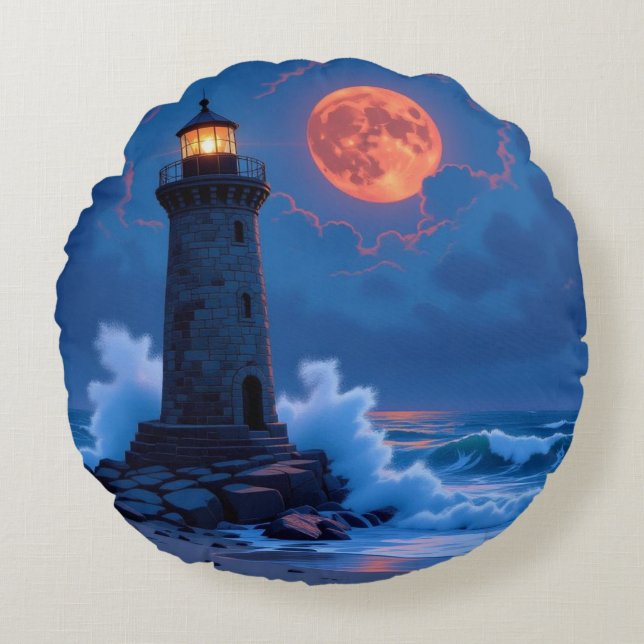 Cojín Redondo Leuchtturm am Rande der Welt (Anverso)