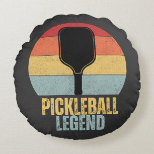 Cojín Redondo Leyenda Divertida de Pickleball