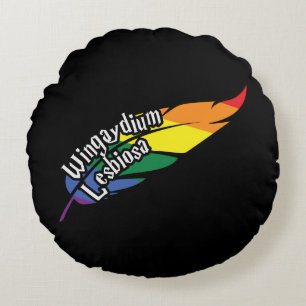 Cojín Redondo LGBTQ divertida   Jugar con palabras   Orgullo   A