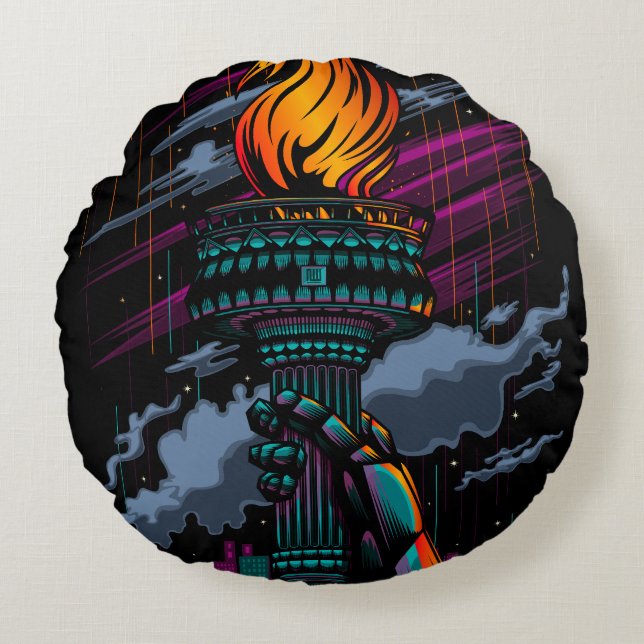 Cojín Redondo Libertad (Anverso)