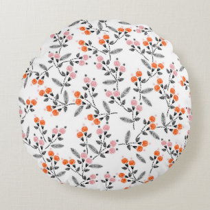 Cojín Redondo Liberty Florals: Bordado con la mano