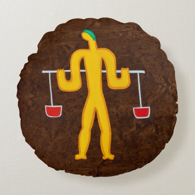 Cojín Redondo Libra 2008 (Anverso)