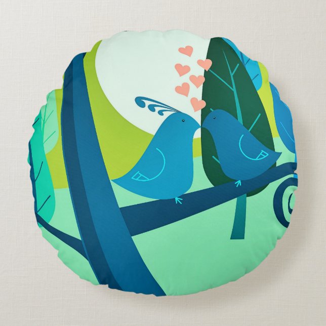 Cojín Redondo Liebeslied (Anverso)