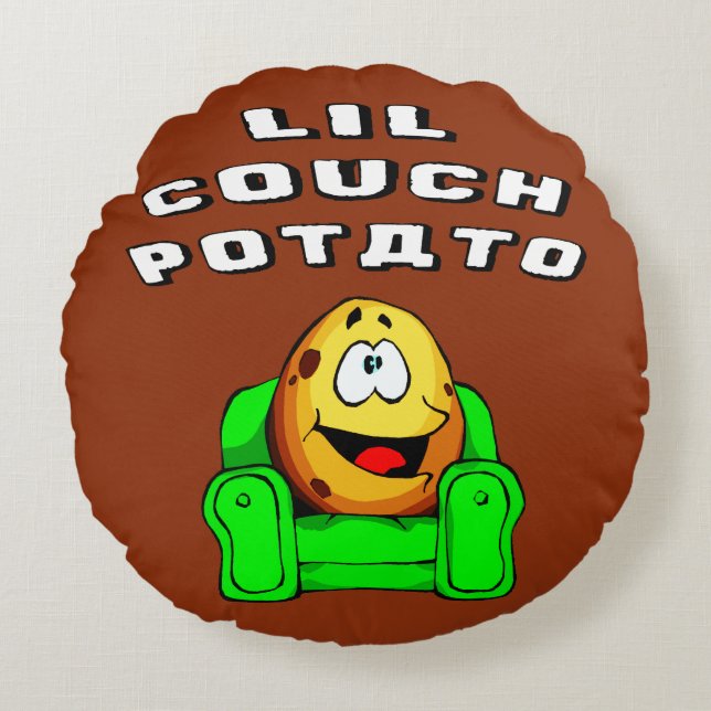 Cojín Redondo Lil Couch Potato (Anverso)