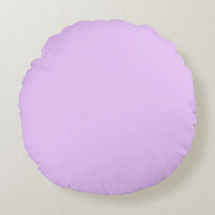 Cojín Redondo Lila, lila pastel color sólido