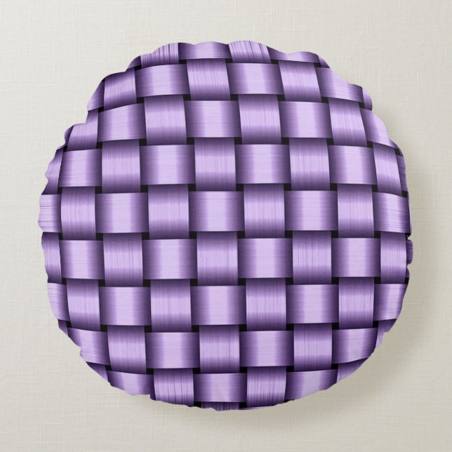 Cojín Redondo Lilac Ribbon (Anverso)