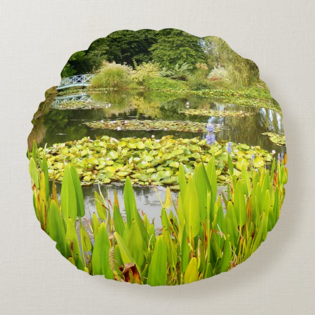 Cojín Redondo Lily Pond Round Cushion (Anverso)