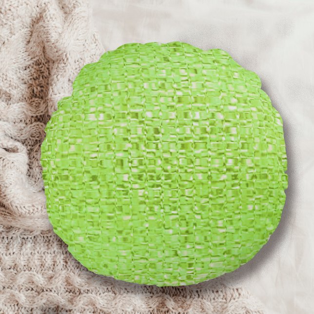 Cojín Redondo Lime Green Glass (Subido por el creador)
